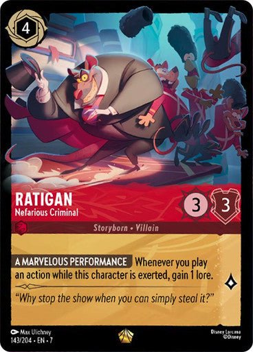 Ratigan - Nefarious Criminal (Non - foil) - Con T de Tlacuache - Ravensburger