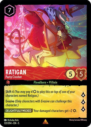 Ratigan - Party Crasher (Cold Foil ) - Con T de Tlacuache - Ravensburger