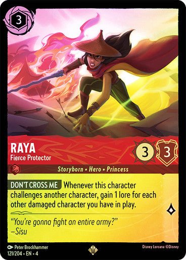 Raya - Fierce Protector ( Cold Foil ) | Ravesburger - Con T de Tlacuache - Ravensburger