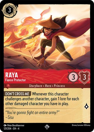 Raya - Fierce Protector ( Non - foil ) | Ravesburger - Con T de Tlacuache - Ravensburger