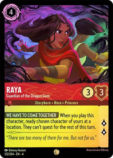 Raya - Guardian of the Dragon Gem ( Cold Foil ) | Ravesburger - Con T de Tlacuache - Ravensburger