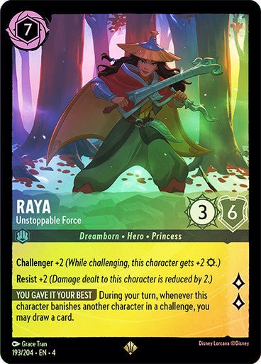 Raya - Unstoppable Force ( Cold Foil ) | Ravesburger - Con T de Tlacuache - Ravensburger