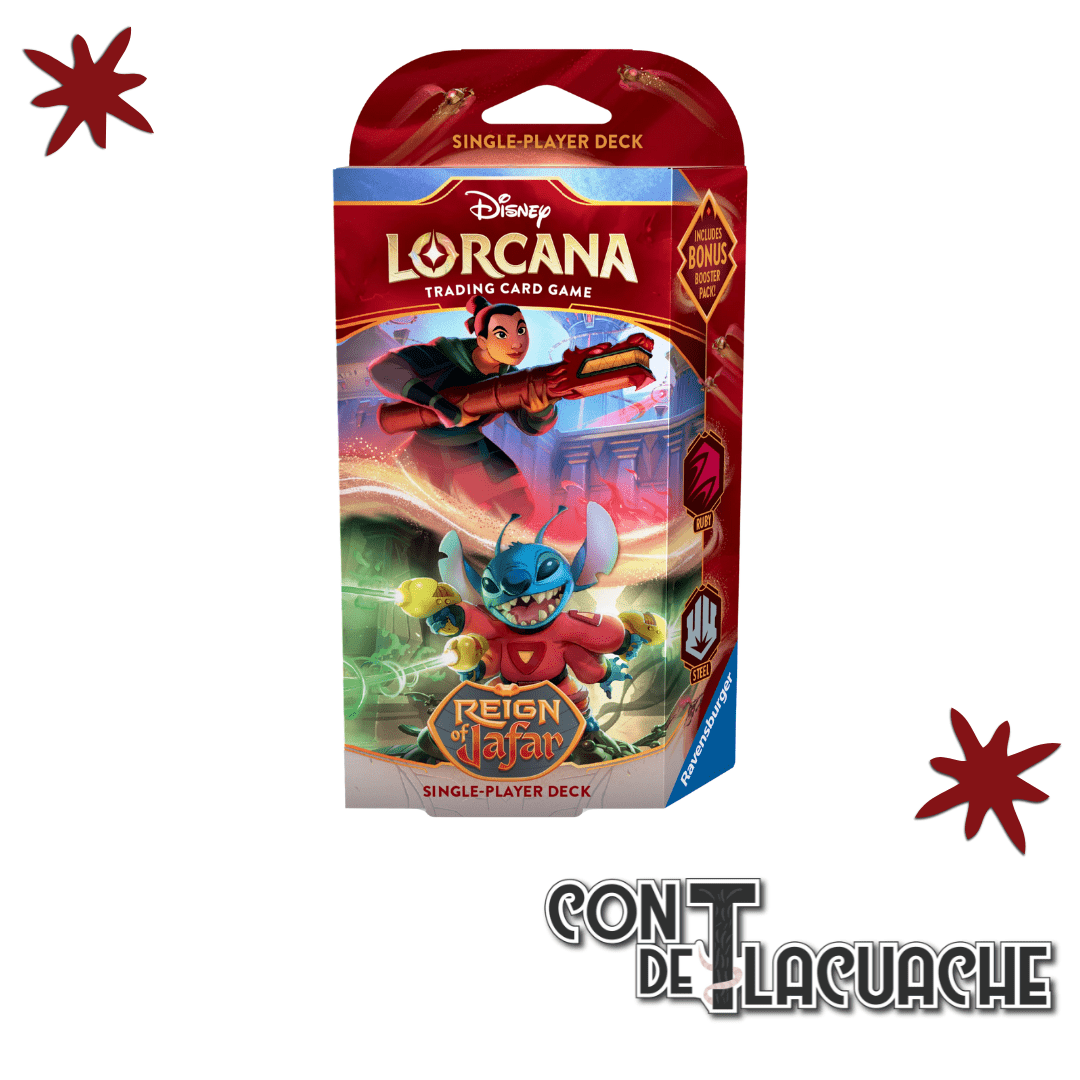 Reign of Jafar Starter Deck Display Ruby & Steel | Ravensburger - Con T de Tlacuache - Lorcana
