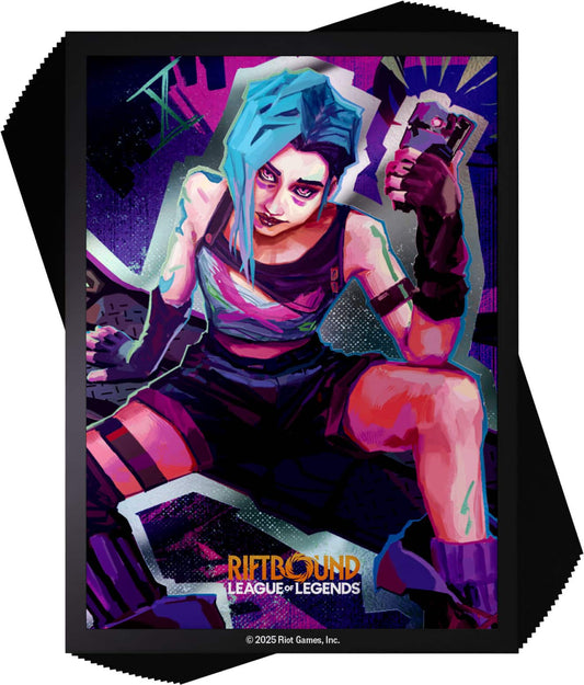 Riftbound Origins Art Sleeves - Jinx (100) - Con T de Tlacuache - UVS Games