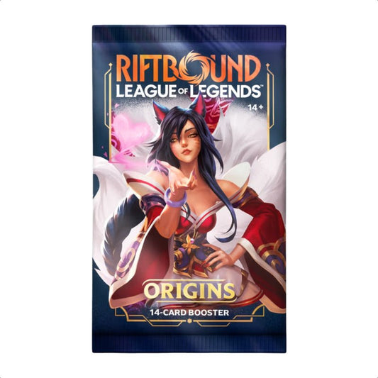 Riftbound Origins Booster Pack (Inglés) – League of Legends TCG - Con T de Tlacuache - Riftbound