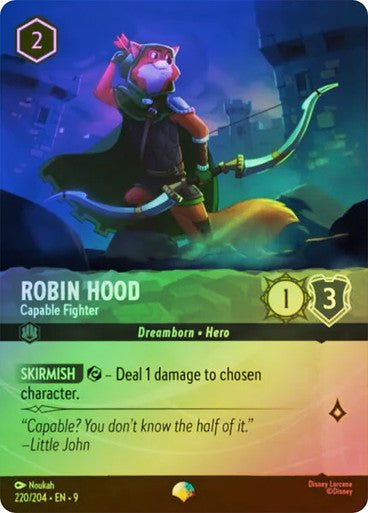 Robin Hood - Capable Fighter (Rainbow Foil) - Con T de Tlacuache - Ravensburger