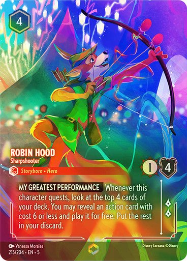 Robin Hood - Sharpshooter (Inkwash Foil ) - Con T de Tlacuache - Ravensburger