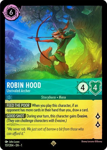 Robin Hood - Unrivaled Archer ( Cold Foil ) - Con T de Tlacuache - Ravensburger