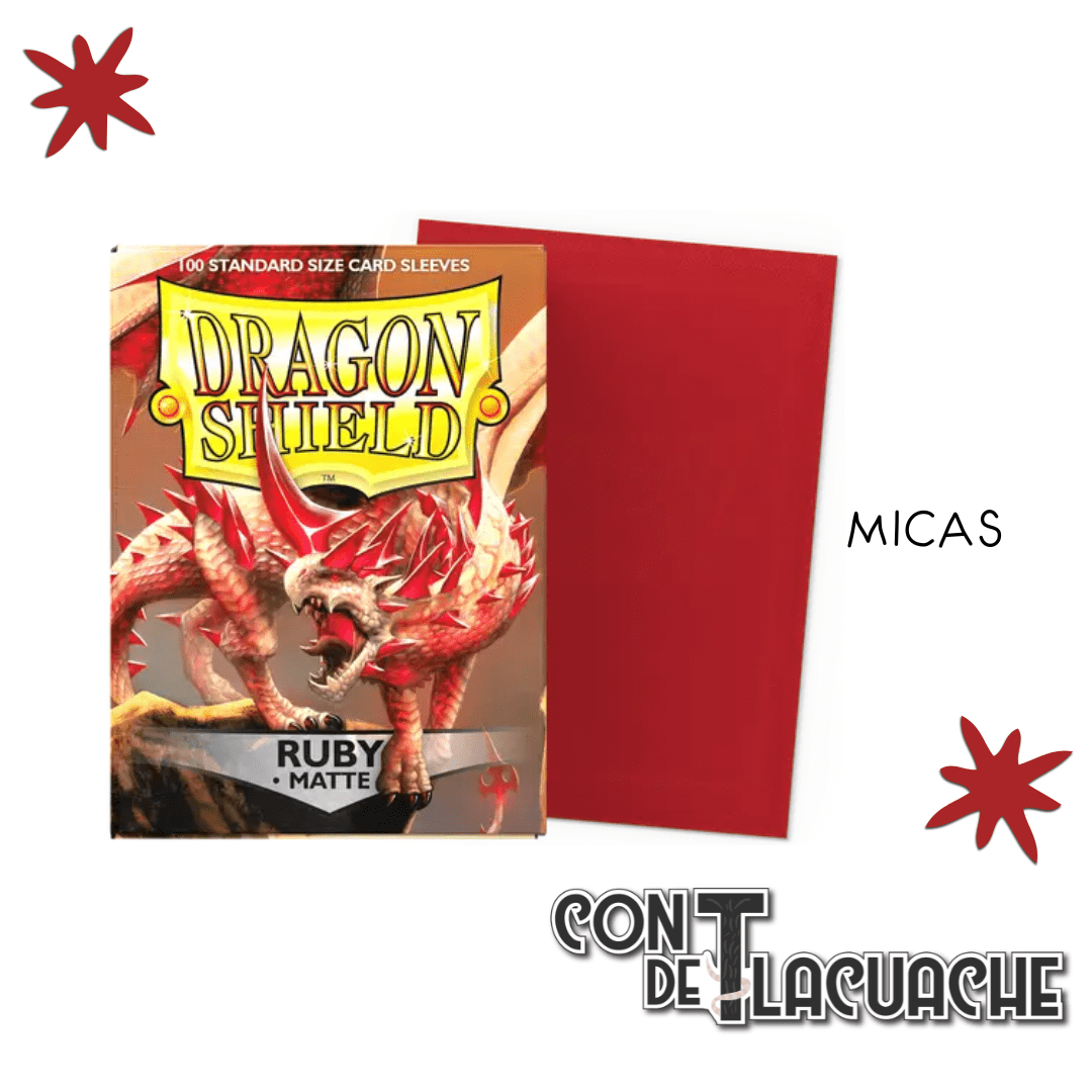 Ruby Matte Standard 100pz | Dragon Shield - Con T de Tlacuache - Dragonshield