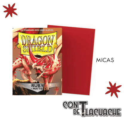 Ruby Matte Standard 100pz | Dragon Shield - Con T de Tlacuache - Dragonshield