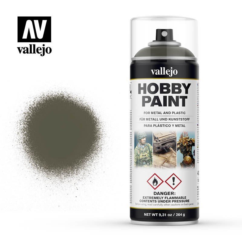 Russian Green 4Bo Hobby Paint In Spray 400ml (28003) | Vallejo - Con T de Tlacuache - Vallejo