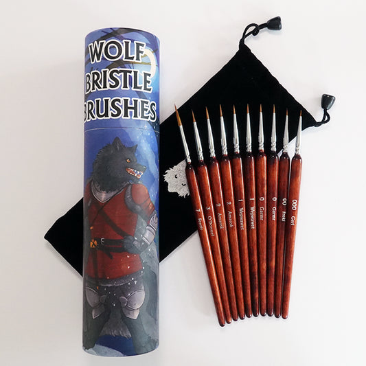 Wolf Bristle Brush Set | Goblin's Hut