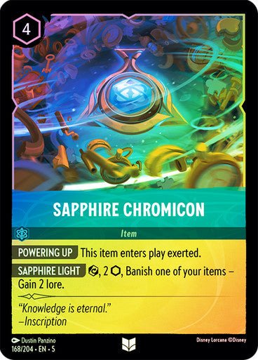 Sapphire Chromicon (Cold Foil ) - Con T de Tlacuache - Ravensburger