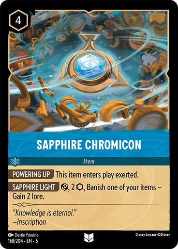 Sapphire Chromicon (Non - foil ) - Con T de Tlacuache - Ravensburger