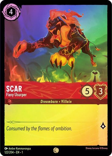 Scar - Fiery Usurper ( Cold Foil ) - Con T de Tlacuache - Ravensburger