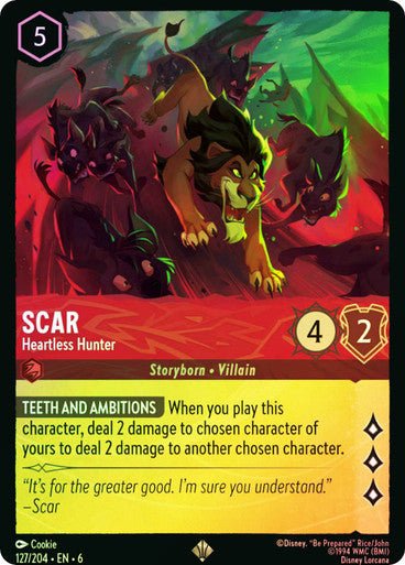 Scar - Heartless Hunter ( Cold Foil ) - Con T de Tlacuache - Ravensburger