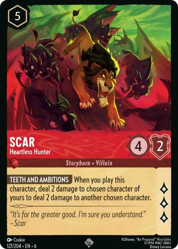 Scar - Heartless Hunter ( Non - foil ) - Con T de Tlacuache - Ravensburger