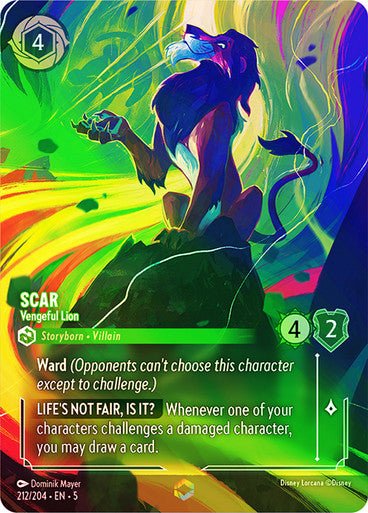 Scar - Vengeful Lion (Inkwash Foil ) - Con T de Tlacuache - Ravensburger