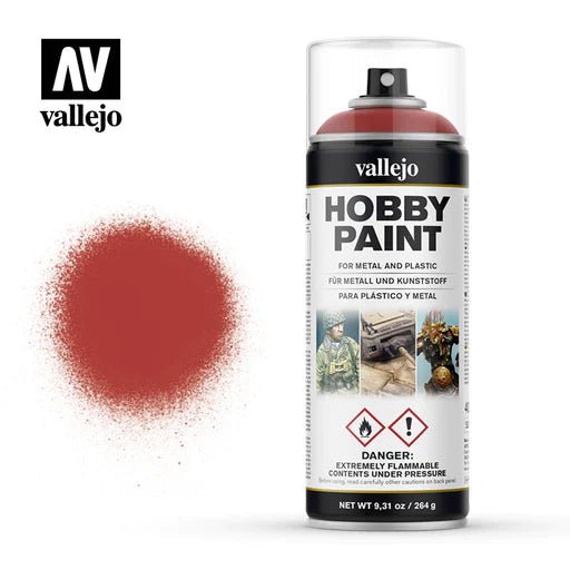Scarlet Red Hobby Paint In Spray 400ml (28016) | Vallejo - Con T de Tlacuache - Vallejo