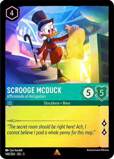Scrooge McDuck - Afficionado of Antiquities (Cold Foil ) - Con T de Tlacuache - Ravensburger