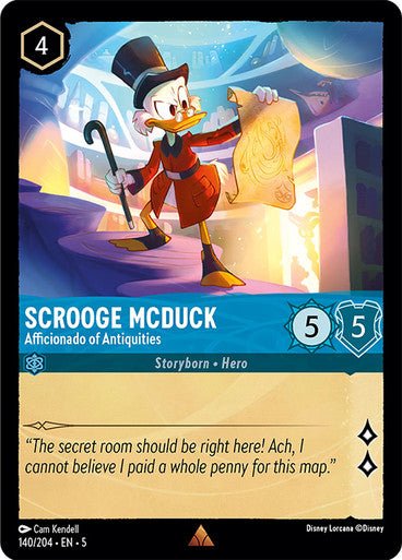 Scrooge McDuck - Afficionado of Antiquities (Non - foil ) - Con T de Tlacuache - Ravensburger