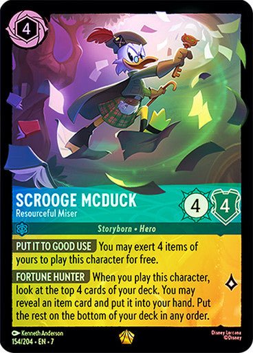 Scrooge McDuck - Resourceful Miser (Cold Foil) - Con T de Tlacuache - Ravensburger