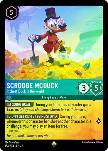 Scrooge McDuck - Richest Duck in the World (Cold Foil) - Con T de Tlacuache - Ravensburger