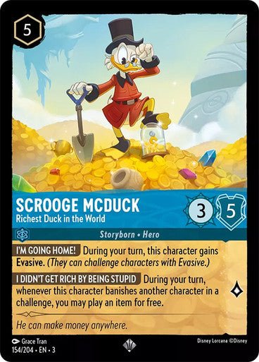 Scrooge McDuck - Richest Duck in the World (Non - foil) - Con T de Tlacuache - Ravensburger