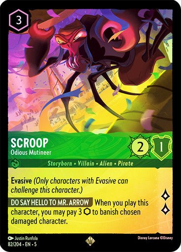 Scroop - Odious Mutineer (Cold Foil ) - Con T de Tlacuache - Ravensburger