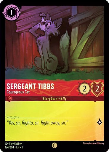 Sergeant Tibbs - Courageous Cat ( Cold Foil ) - Con T de Tlacuache - Ravensburger