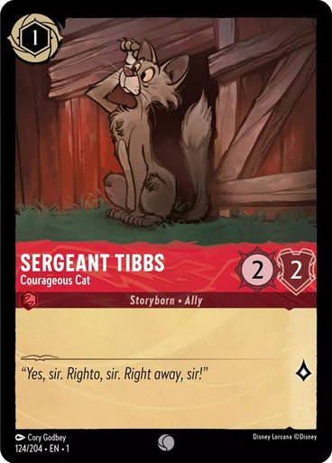 Sergeant Tibbs - Courageous Cat ( Non - foil ) - Con T de Tlacuache - Ravensburger