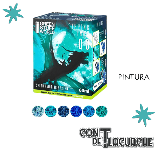 Set de Pintura / Paint Set - Dipping collection 03 (BLUE/TURQUOISE) | Green Stuff World - Con T de Tlacuache - Green Stuff World