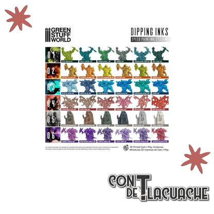 Set de Pintura / Paint Set - Dipping collection 04 (FLESH/RED) | Green Stuff World - Con T de Tlacuache - Green Stuff World