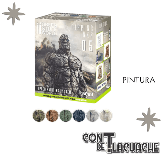 Set de Pintura / Paint Set - Dipping collection 05 (BROWN/STONE) | Green Stuff World - Con T de Tlacuache - Green Stuff World