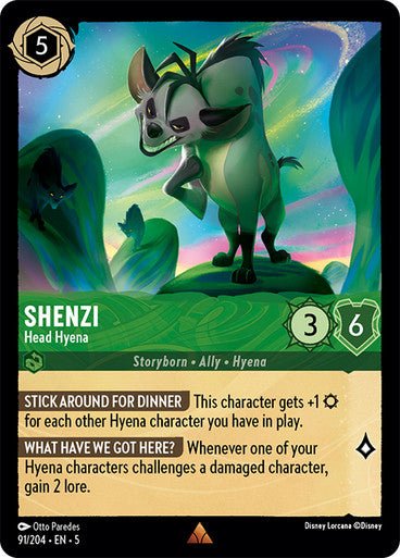 Shenzi - Head Hyena (Non - foil ) - Con T de Tlacuache - Ravensburger