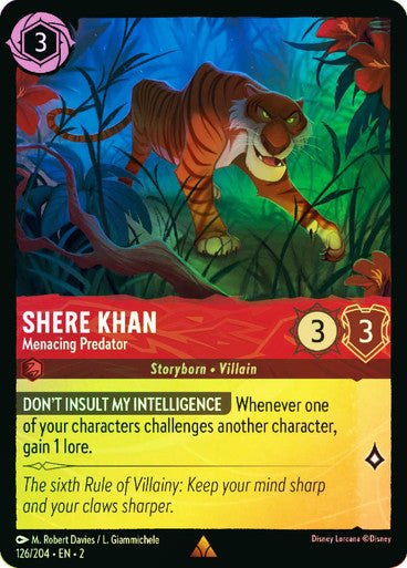 Shere Khan - Menacing Predator (Cold Foil) - Con T de Tlacuache - Ravensburger