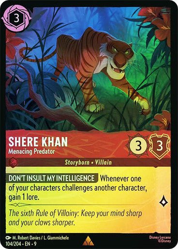 Shere Khan - Menacing Predator (Cold Foil) - Con T de Tlacuache - Ravensburger