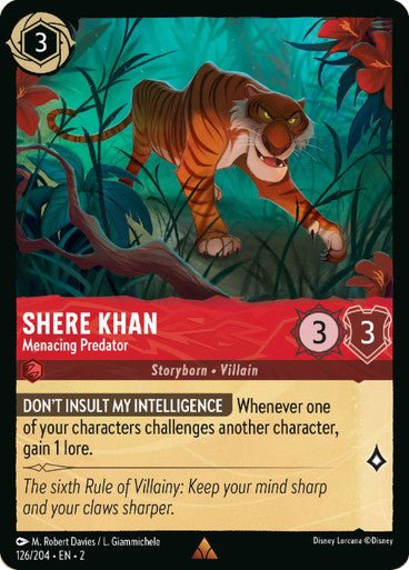 Shere Khan - Menacing Predator (Non - foil) - Con T de Tlacuache - Ravensburger