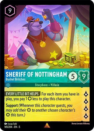 Sheriff of Nottingham - Bushel Britches (Cold Foil ) - Con T de Tlacuache - Ravensburger