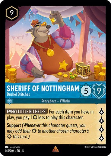 Sheriff of Nottingham - Bushel Britches (Non - foil ) - Con T de Tlacuache - Ravensburger