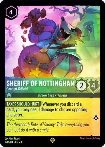 Sheriff of Nottingham - Corrupt Official (Cold Foil) - Con T de Tlacuache - Ravensburger