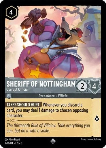 Sheriff of Nottingham - Corrupt Official (Non - foil) - Con T de Tlacuache - Ravensburger