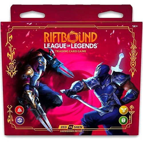 Showdown Decks Display Zed vs Shen Riftbound - Con T de Tlacuache - Riftbound