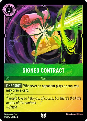 Signed Contract ( Cold Foil ) | Ravesburger - Con T de Tlacuache - Ravensburger