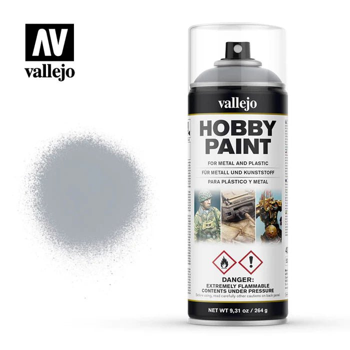 Silver Hobby Paint In Spray 400ml (28021) | Vallejo - Con T de Tlacuache - Vallejo