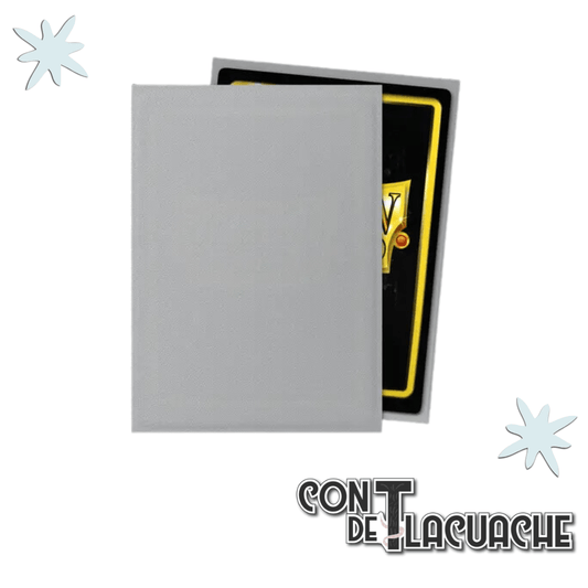 Silver Matte Standard 100pz | Dragon Shield - Con T de Tlacuache - Dragonshield