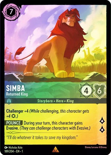Simba - Returned King ( Cold Foil ) - Con T de Tlacuache - Ravensburger
