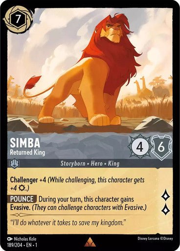 Simba - Returned King ( Non - foil ) - Con T de Tlacuache - Ravensburger