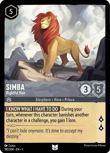 Simba - Rightful Heir ( Non - foil ) - Con T de Tlacuache - Ravensburger
