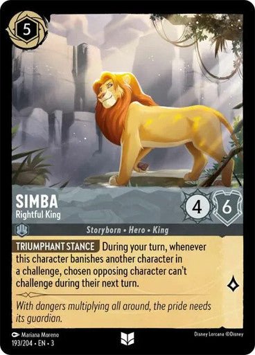 Simba - Rightful King (Non - foil) - Con T de Tlacuache - Ravensburger